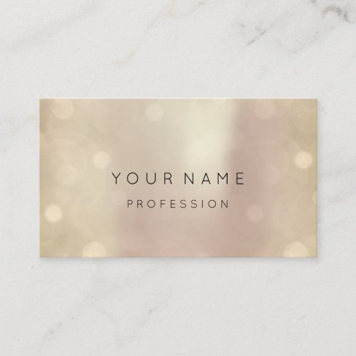 Rose Gold Pearly Abstract Minimal Silk Metal Sepia Business Card