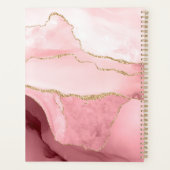 Rose Gold Personalized Hair Appointment Book Planner (Back)
