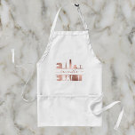 Rose Gold Personalized name Beauty Nail Salon Adult Apron<br><div class="desc">This design may be personalized in the area provided by changing the photo and/or text. Or it can be customized by choosing the click to customize further option and delete or change the color of the background, add text, change the text color or style, or delete the text for an...</div>