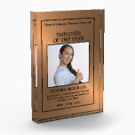 Rose Gold - Personalized Photo - Employee Acrylic Award<br><div class="desc">This Rose Gold - Personalized Photo - Employee Acrylic Award is a perfect way to show your appreciation for an employee.  Easily customizable for Employee of the year... Employee of the month... Celebration of years of service etc</div>