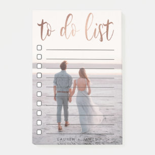 Rose Gold Photo   To-do list Post-It Notes