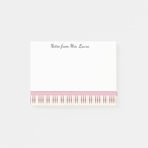 Rose Gold Piano Keyboard Music for Pianist Post_it Notes