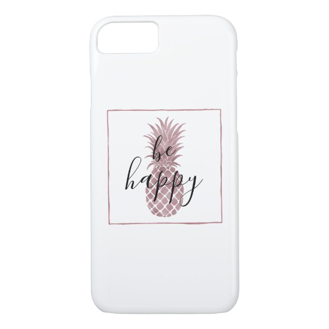 Rose Gold Pineapple Case-Mate iPhone Case (Back)
