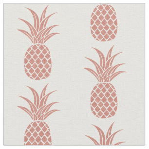 Rose Gold Pineapple Fabric