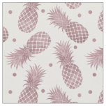 Rose Gold Pineapples Fabric