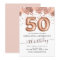 Rose Gold - Pink Balloons 50th Birthday Party