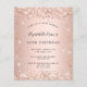 Pink Roses Invite Rose gold pink birthday invitation | Zazzle