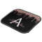 Rose Gold Pink Black Glitter Sparkle Monogram