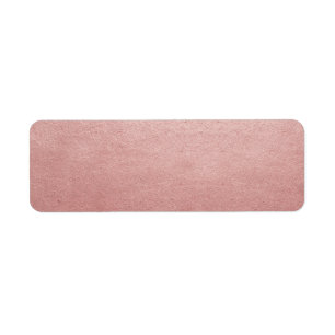 Rose Gold Pink Blank DIY Faux Foil Address Mailing Label