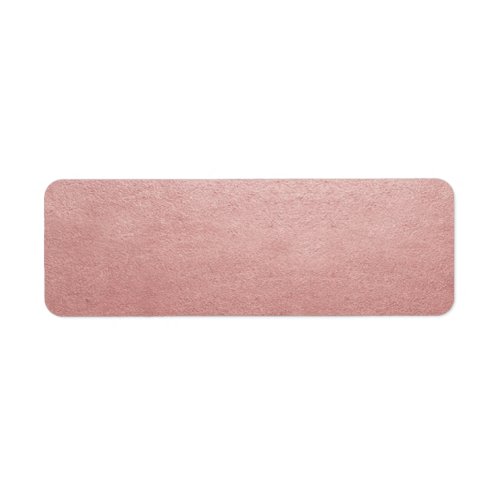 Rose Gold Pink Blank DIY Faux Foil Address Mailing Label