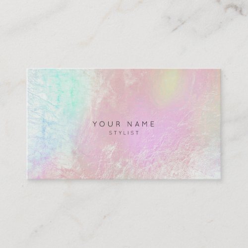 Rose Gold Pink Blush Mother Pearl Stylist Vip Appointment Card