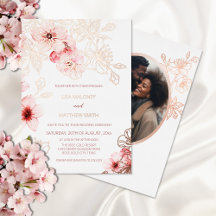 Rose Gold Pink Cherry Blossom | Photo Wedding