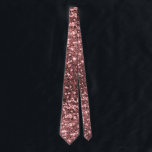 Rose Gold Pink Faux Glitter Sparkle Pattern Neck Tie<br><div class="desc">A beautiful rose gold faux glitter print is the perfect accessory for a spring or summer suit, or any special event. Rose Gold is one of the hottest shades in fashion right now, even earning an article by the New York Times. "In appearance, rose gold is warm and flush—what yellow...</div>