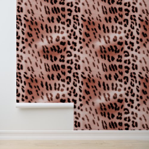 Rose Gold Pink Leopard Animal  Wallpaper