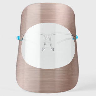 Rose Gold Pink Metallic Girly Corona Virus Face Shield