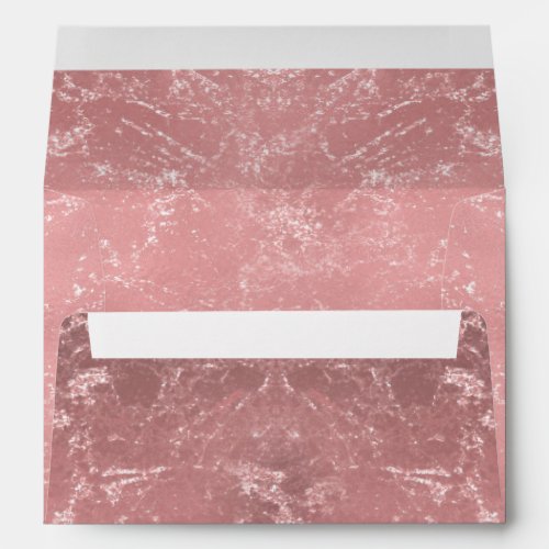 Rose Gold Pink Modern Trendy Glam Marble Chic Envelope