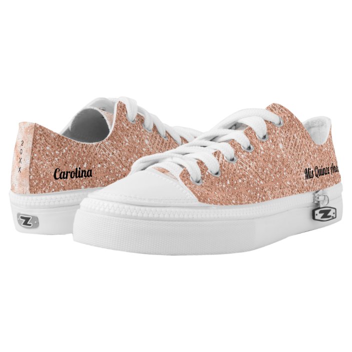 pink rose gold sneakers