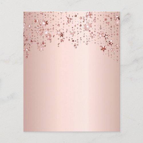 Rose gold pink stars paper sheet