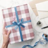 Rose gold blush pink glitter drips bow wrapping paper