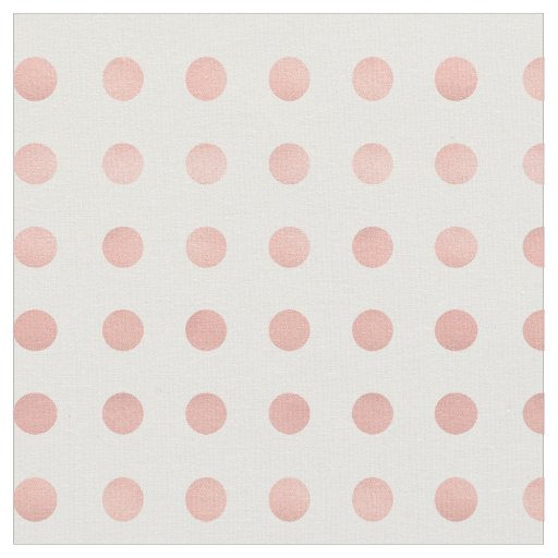 Rose Gold Polka Dot Printed Fabric By the Yard