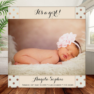 Rose Gold Polka Dots Photo Personalized Binder