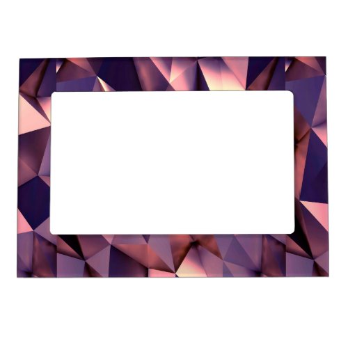 rose gold, poly gonal,polygon,modern, digital art, magnetic photo frame