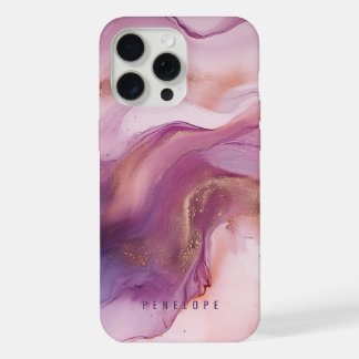 Rose gold purple marble girly  IPhone case 