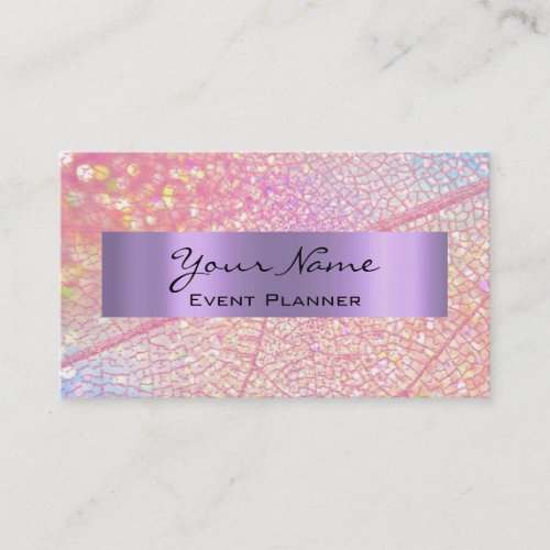 Rose Gold Purple Planner WEDDING MAKEUP Appointment Card