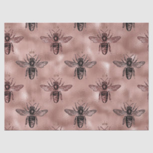 Rose Gold Queen Bee Decoupage Tissue Paper