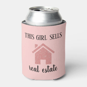 Rose Gold Real Estate Agent Can Cooler