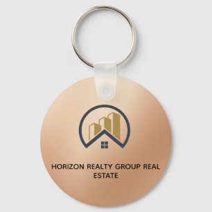  Rose Gold   Red Color Real Estate Sign Keychain