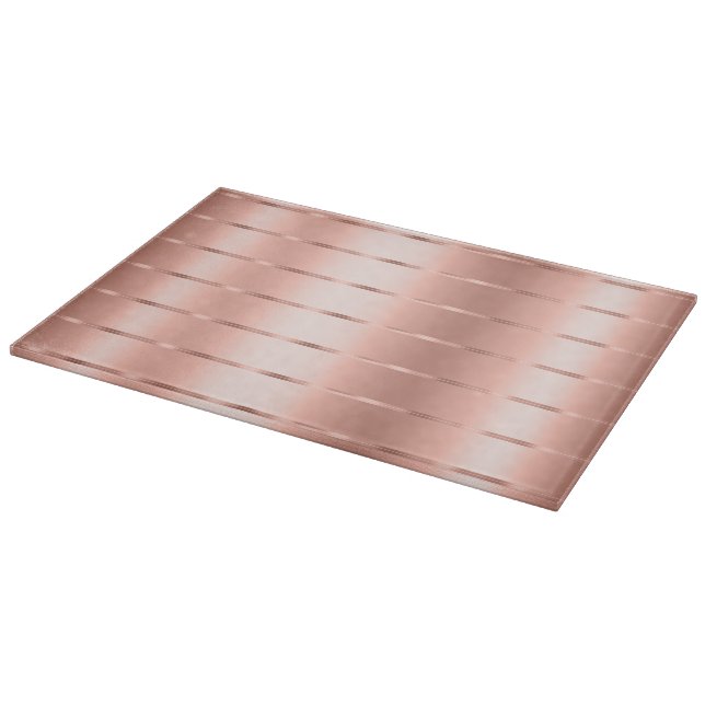 Rose Gold Ribbon Bow Bridal Shower Cutting Board (Corner)