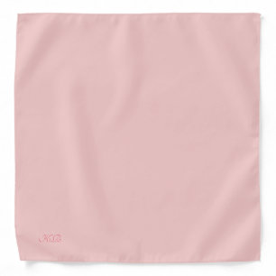 Rose gold / Rose quartz with your initials Bandana