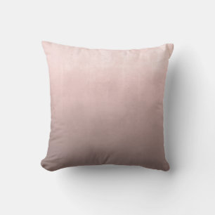 Rose Gold Rustic Abstract ombre Throw Pillow