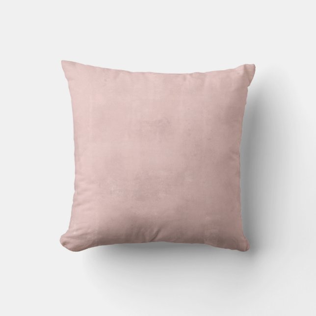 Rose Gold Rustic Abstract Throw Pillow (Front)