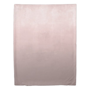 Rose Gold Rustic Ombre Abstract Girly Duvet Cover