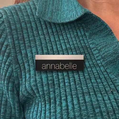 Rose Gold Salon Employee Staff Magnetic Name Tag