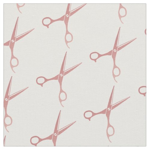 Custom Fabric 8 Rose Gold Salon Scissors Hair Stylist Fabric