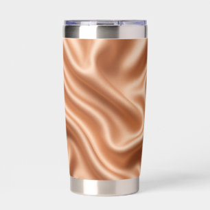 Rose Gold Satin Silk Abstract Luxury Pattern Insulated Tumbler
