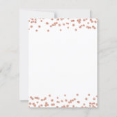 Rose Gold Save the Date Birthday Confetti (Back)