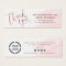 Rose gold script & logo business thank you insert