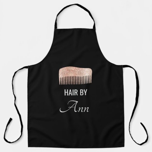 Rose GOld Sequin Hair Stylist Comb Apron
