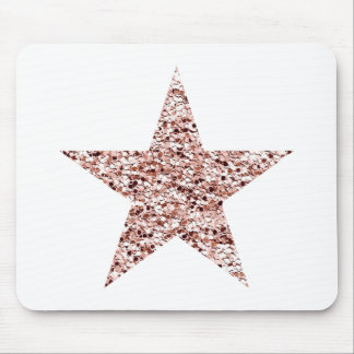 Rose Gold Sequin Twinkle Clipart Shining Star Clip Mouse Pad