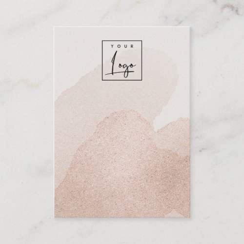 Rose Gold Shiny Stokes Blank Jewelry Logo Display Business Card
