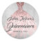 Rose Gold Silver Diamond Sparkle Gown Quinceanera