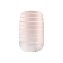 Rose Gold Sleek Elegant Stripes Marbled Minx Nail Art Rose Gold Sleek Elegant Stripes Marbled Minx Nail Art