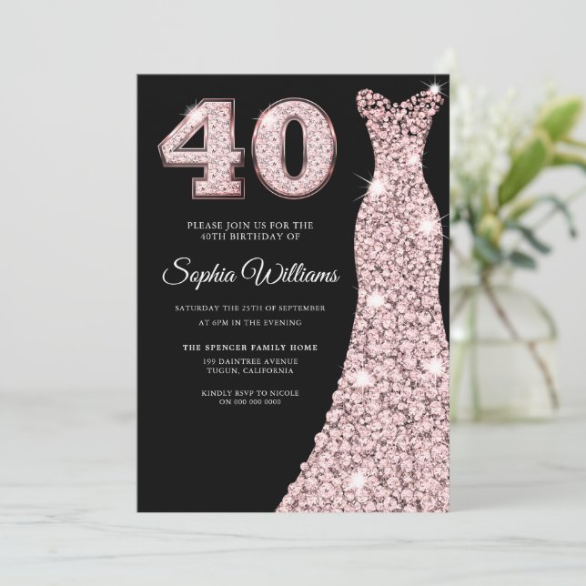 black 40th birthday dress Sexy Off-Shoulder High Slit Black Sequin Birthday Dress