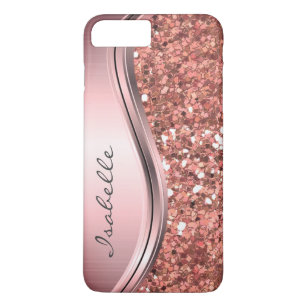 WORLDMOM iPhone 8 Plus Case,iPhone 7 Plus Case 3 in 1 Sparkle Bling Heavy Duty Hybrid Sturdy Armor Defender Shockproof Protective Cover Case for Apple iPhone 7 Plus/iPhone 8 Plus Rose Gold 