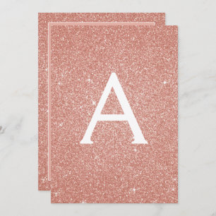 Rose Gold Sparkle Glitter Magical Unicorn Birthday Invitation