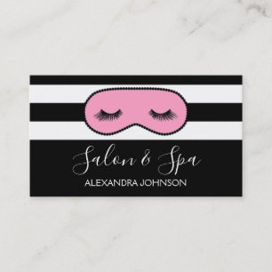 Rose Gold Sparkly Glitter Modern Salon & Spa Business Card